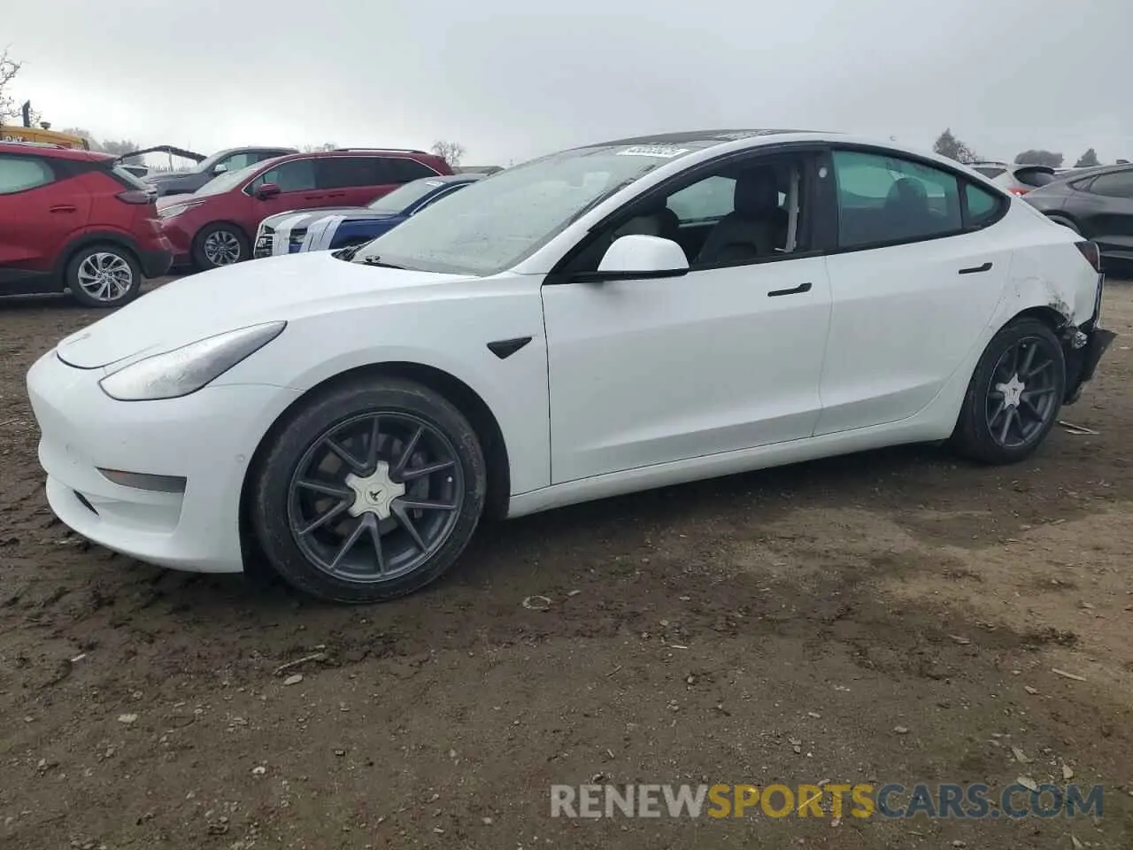 1 fotografías del automóvil dañado 5YJ3E1EA1MF066389 TESLA MODEL 3 2021