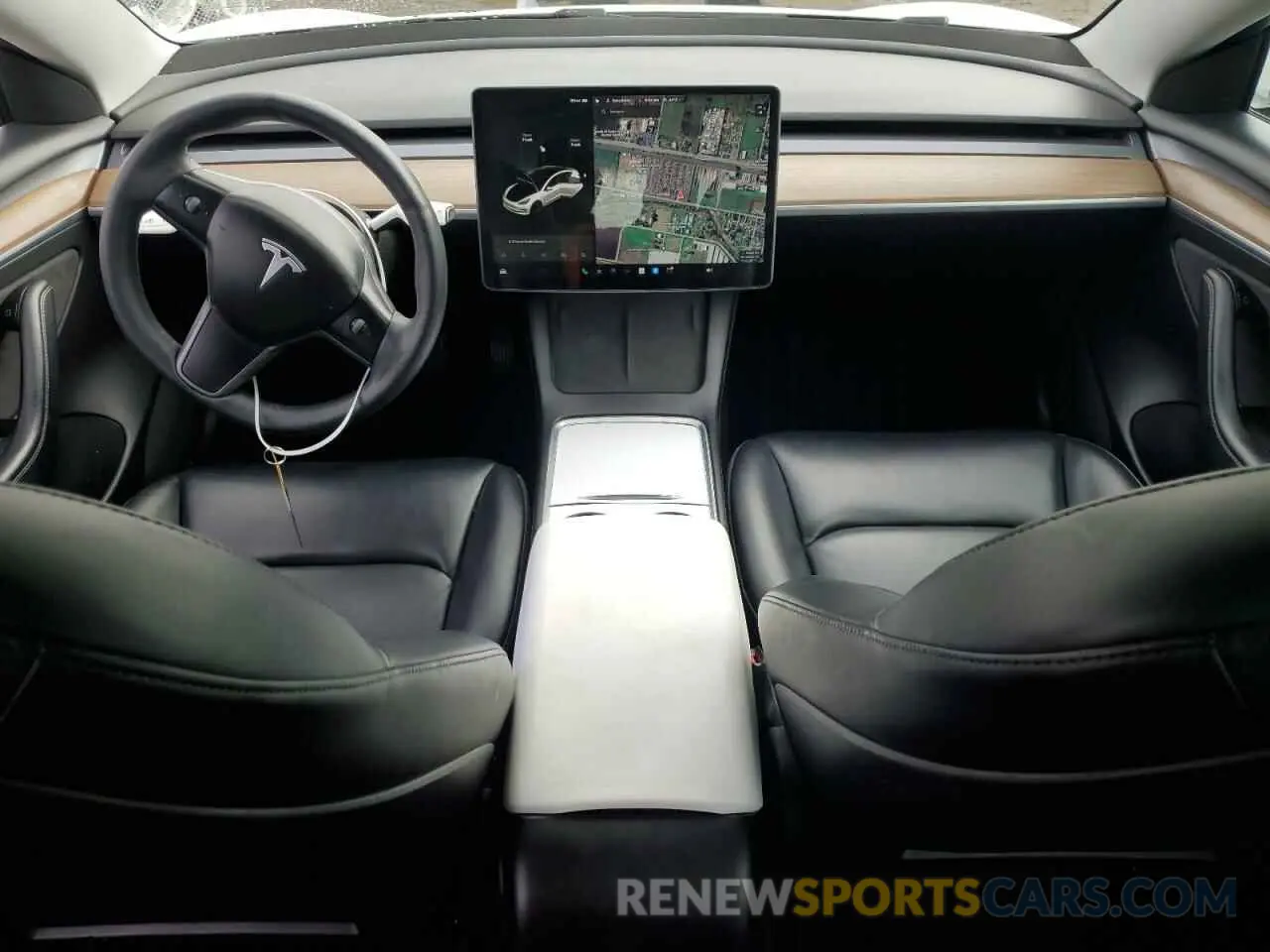 8 fotografías del automóvil dañado 5YJ3E1EA1MF066389 TESLA MODEL 3 2021