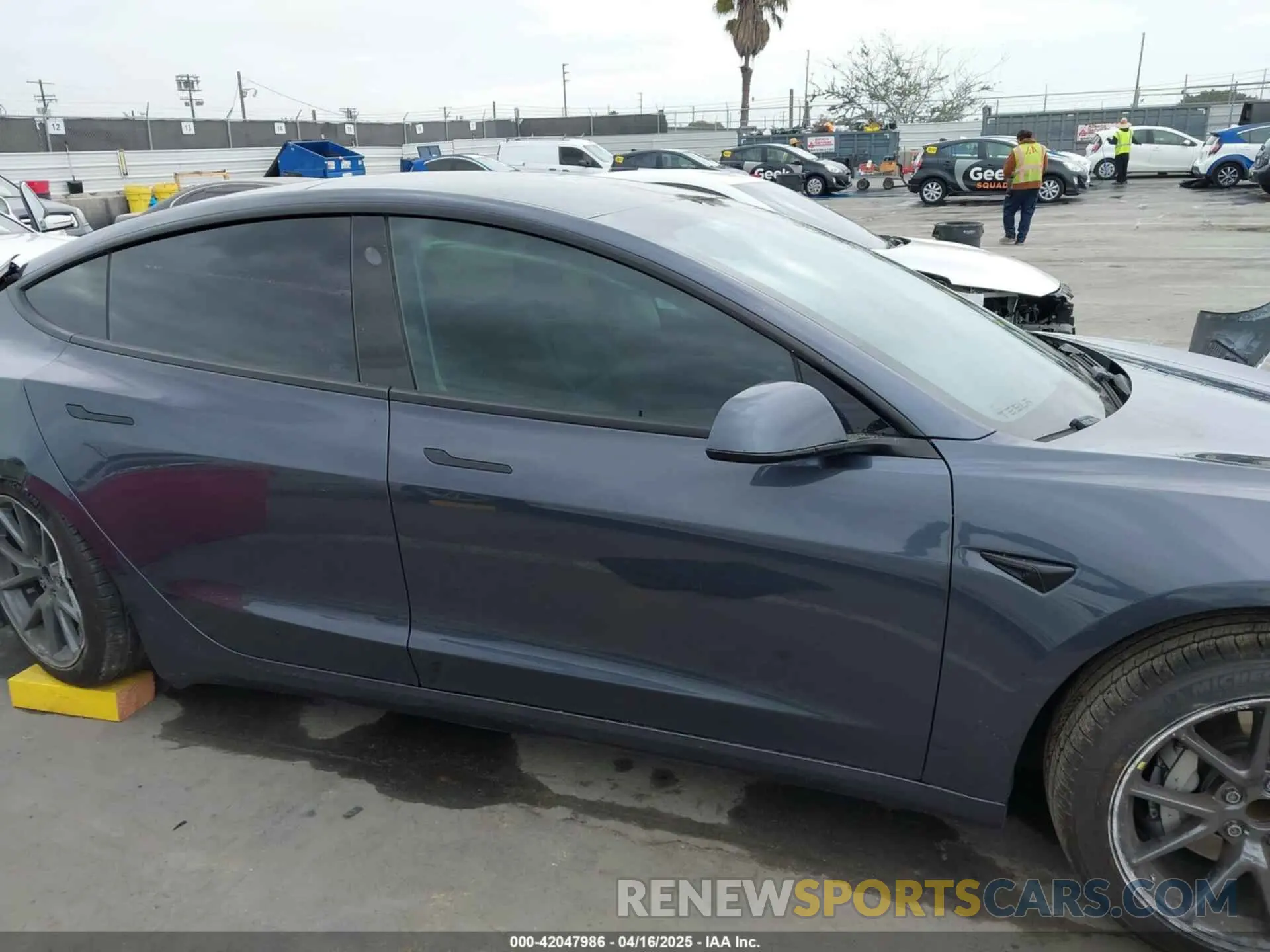 12 fotografías del automóvil dañado 5YJ3E1EA1MF068787 TESLA MODEL 3 2021