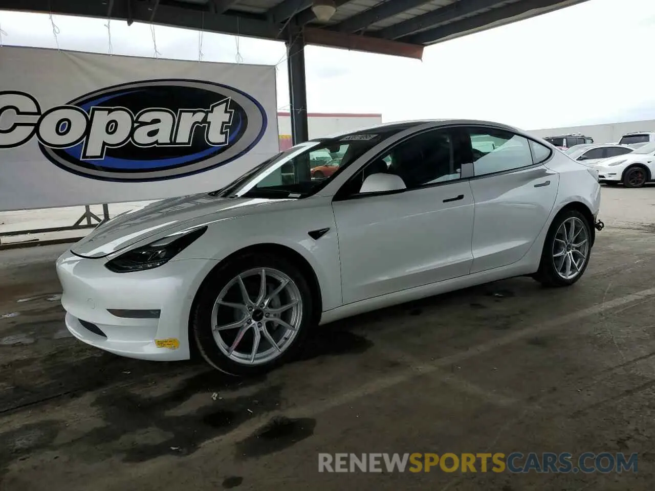 1 fotografías del automóvil dañado 5YJ3E1EA1MF072130 TESLA MODEL 3 2021