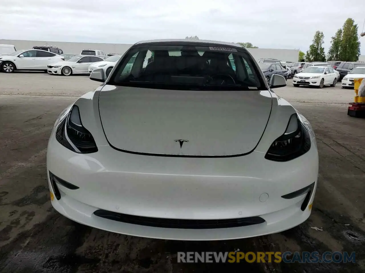 5 fotografías del automóvil dañado 5YJ3E1EA1MF072130 TESLA MODEL 3 2021
