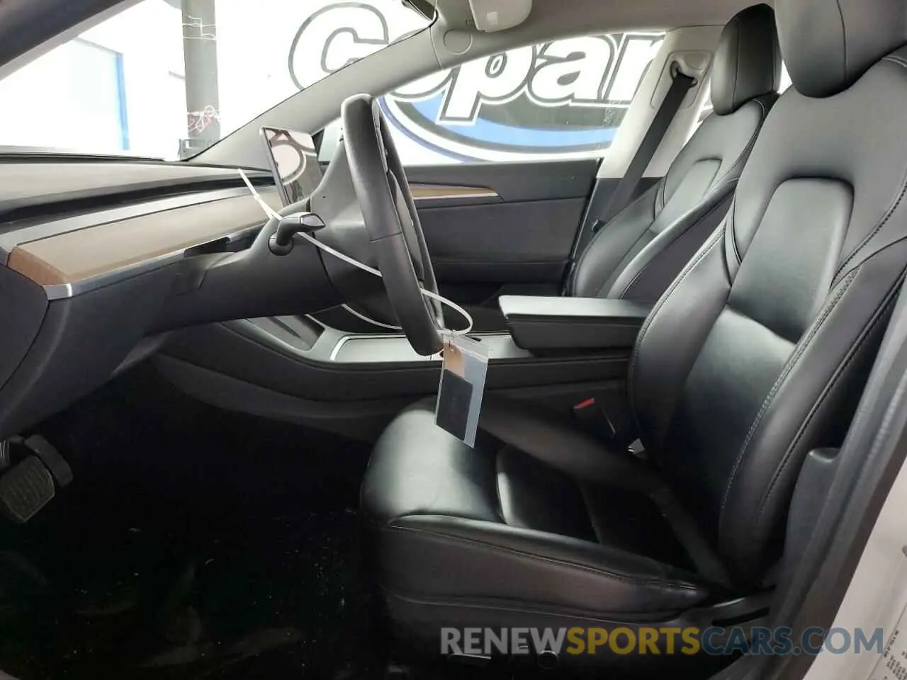 7 fotografías del automóvil dañado 5YJ3E1EA1MF072130 TESLA MODEL 3 2021