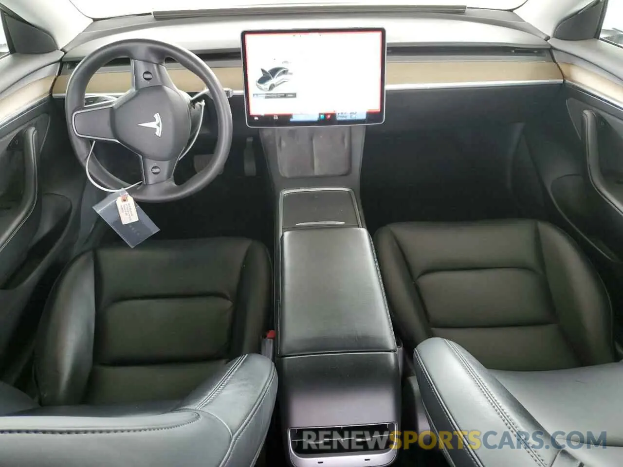 8 fotografías del automóvil dañado 5YJ3E1EA1MF072130 TESLA MODEL 3 2021