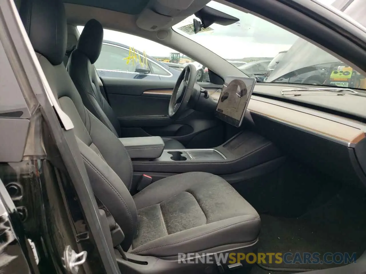 5 fotografías del automóvil dañado 5YJ3E1EA1MF088960 TESLA MODEL 3 2021