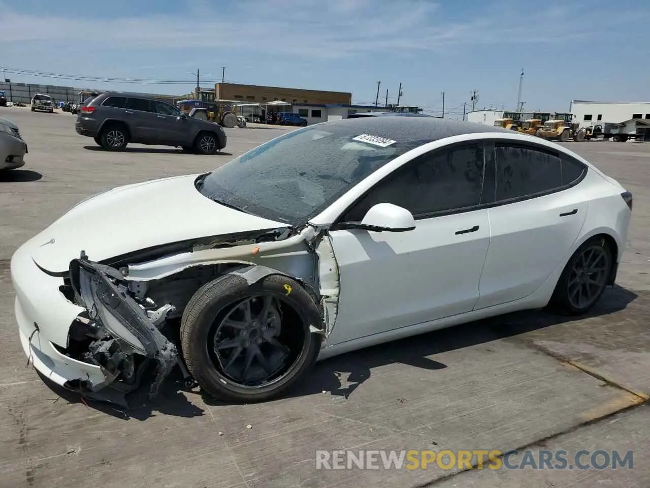 1 fotografías del automóvil dañado 5YJ3E1EA1MF091521 TESLA MODEL 3 2021