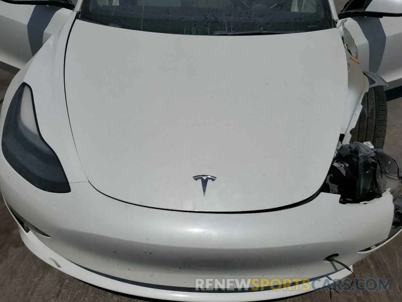 12 fotografías del automóvil dañado 5YJ3E1EA1MF091521 TESLA MODEL 3 2021