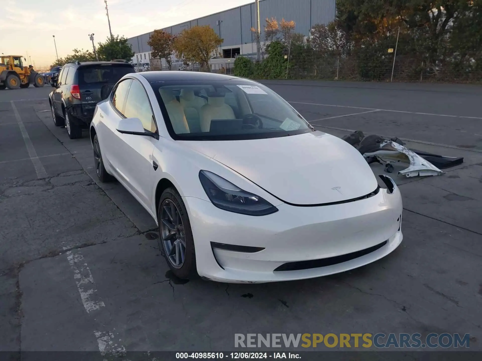 1 fotografías del automóvil dañado 5YJ3E1EA1MF093771 TESLA MODEL 3 2021