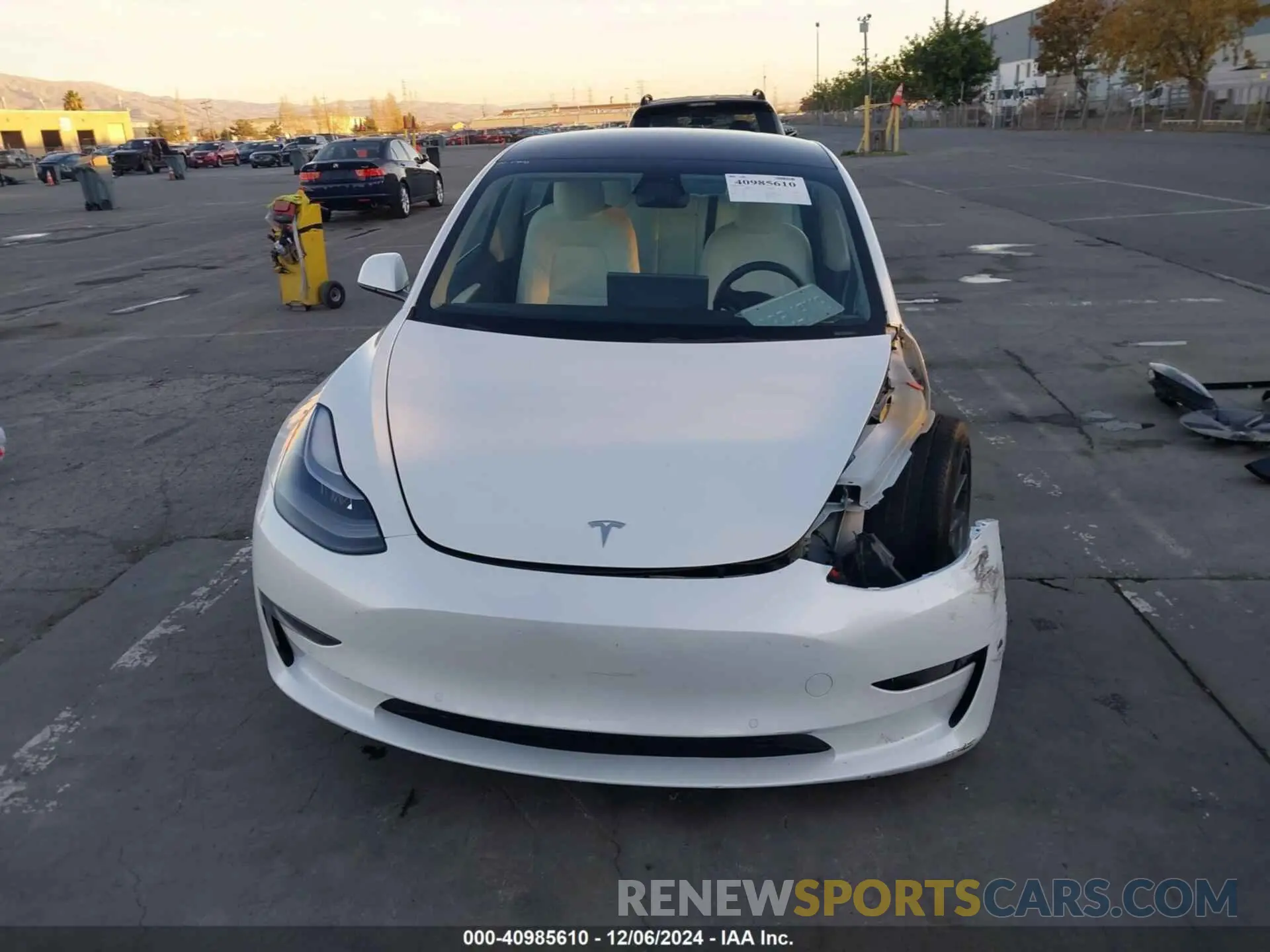 13 fotografías del automóvil dañado 5YJ3E1EA1MF093771 TESLA MODEL 3 2021
