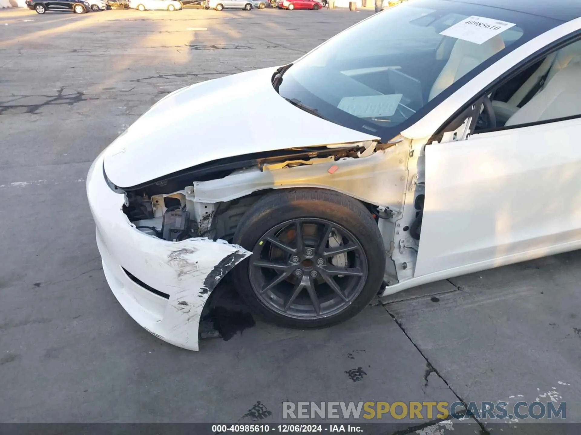 6 fotografías del automóvil dañado 5YJ3E1EA1MF093771 TESLA MODEL 3 2021