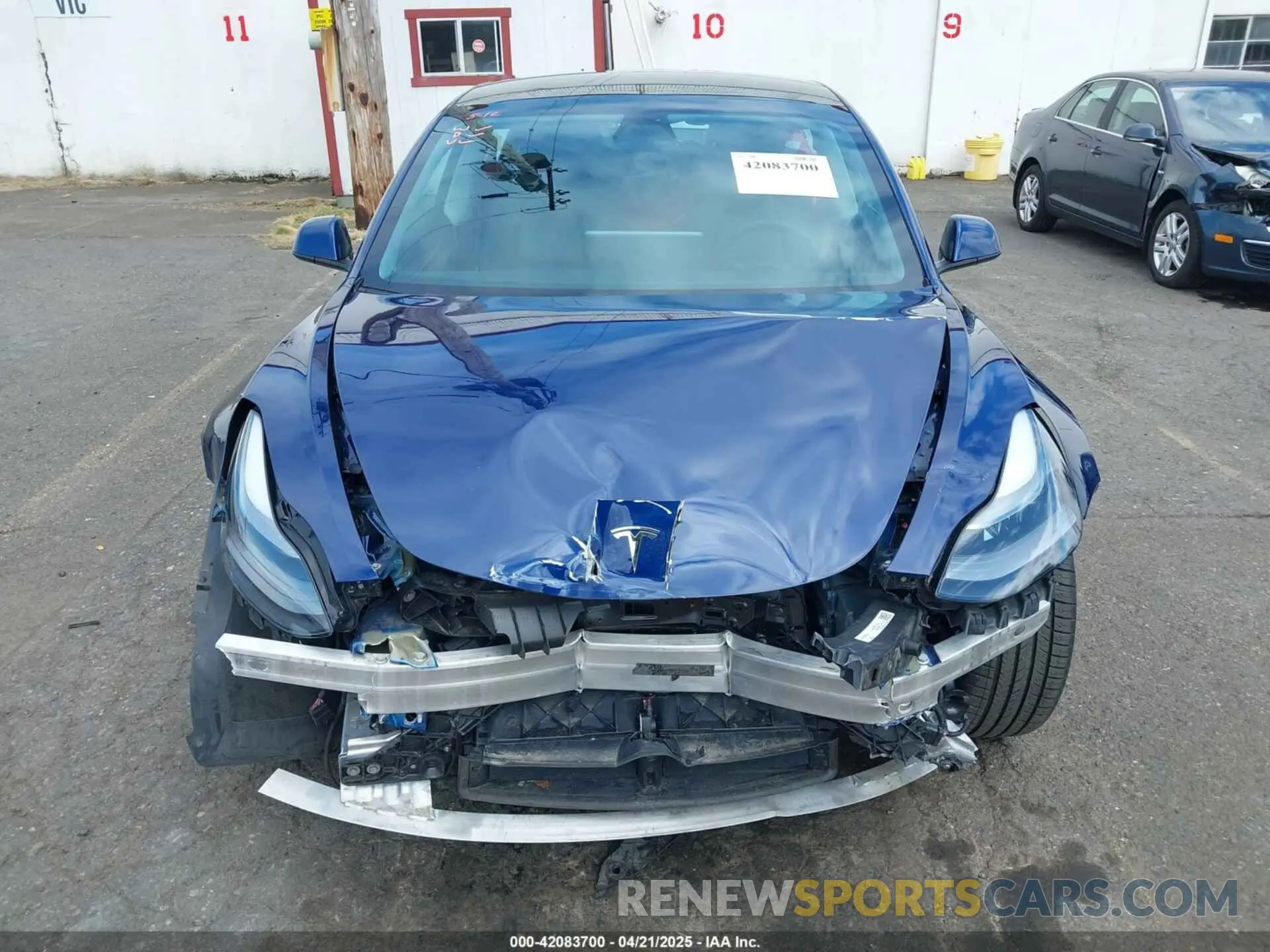 13 fotografías del automóvil dañado 5YJ3E1EA1MF094693 TESLA MODEL 3 2021