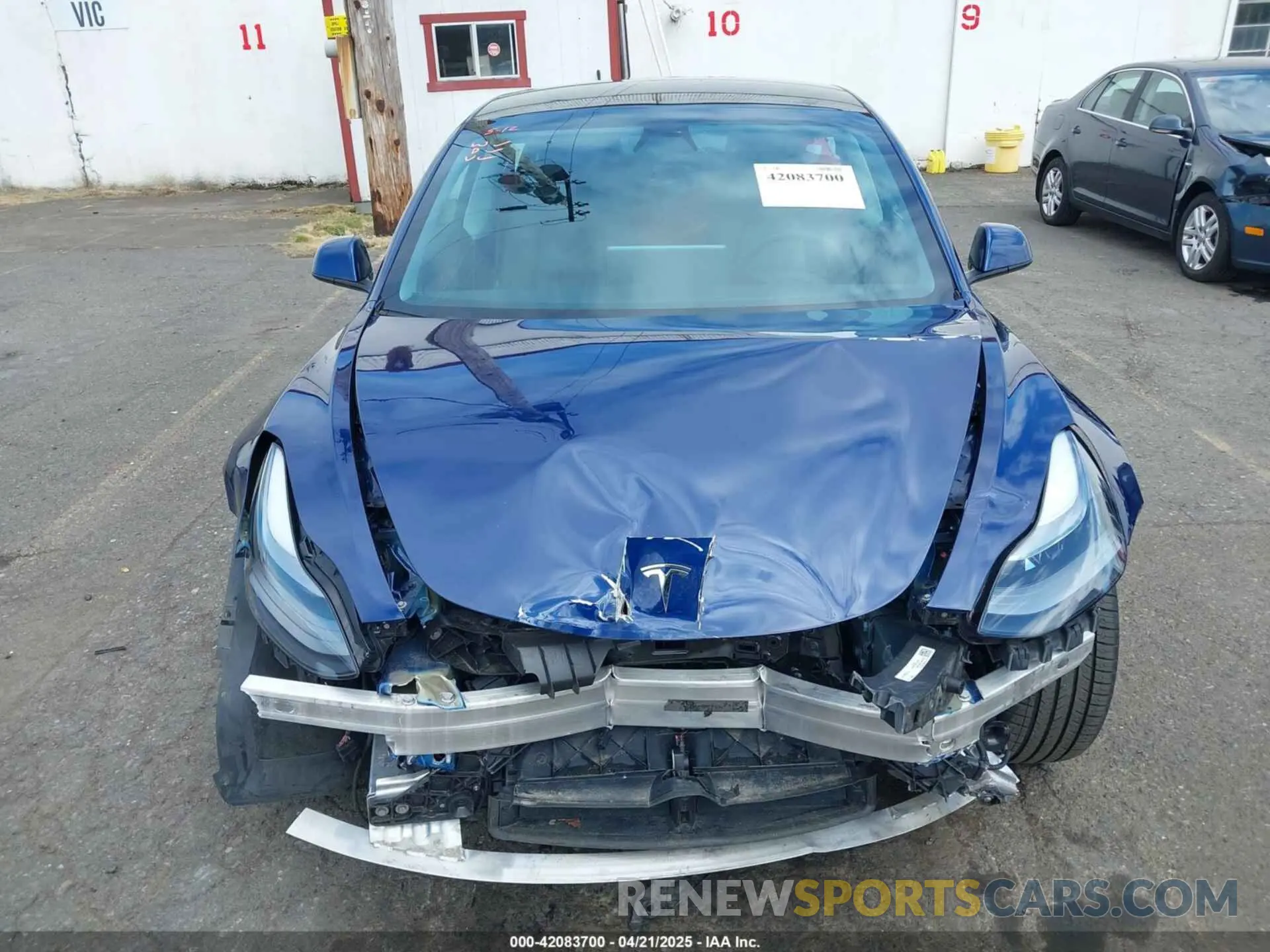 6 fotografías del automóvil dañado 5YJ3E1EA1MF094693 TESLA MODEL 3 2021