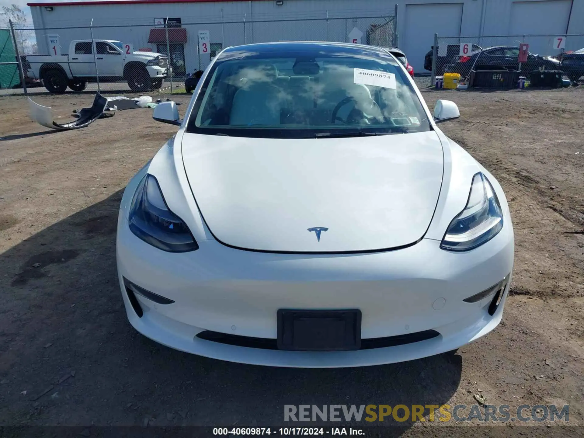 12 fotografías del automóvil dañado 5YJ3E1EA1MF096718 TESLA MODEL 3 2021