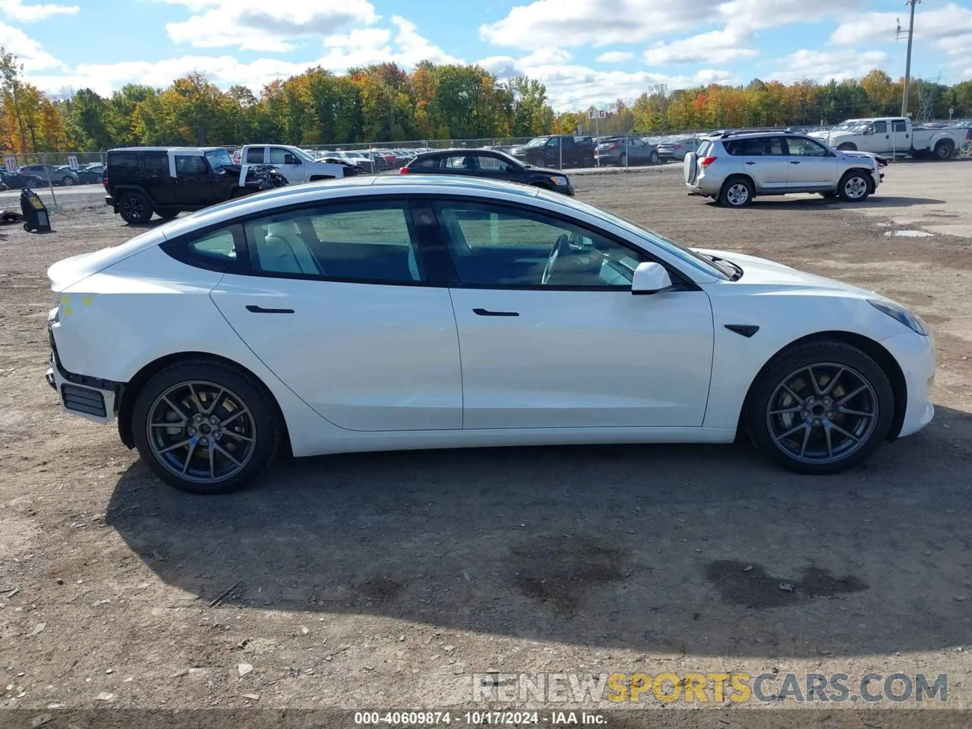 13 fotografías del automóvil dañado 5YJ3E1EA1MF096718 TESLA MODEL 3 2021