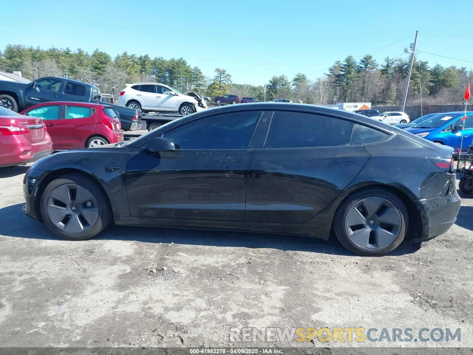 14 fotografías del automóvil dañado 5YJ3E1EA1MF851155 TESLA MODEL 3 2021