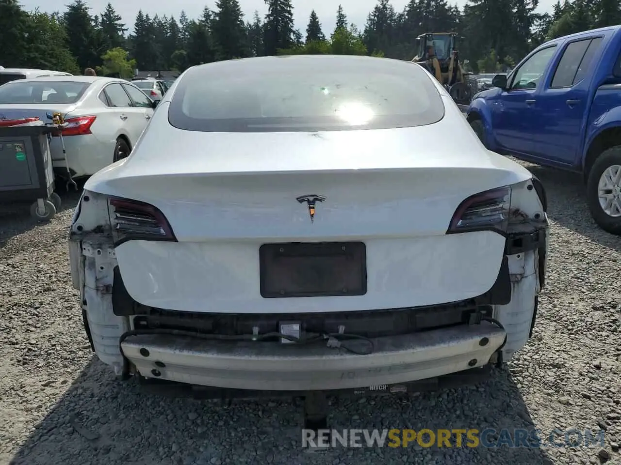 6 fotografías del automóvil dañado 5YJ3E1EA1MF871521 TESLA MODEL 3 2021