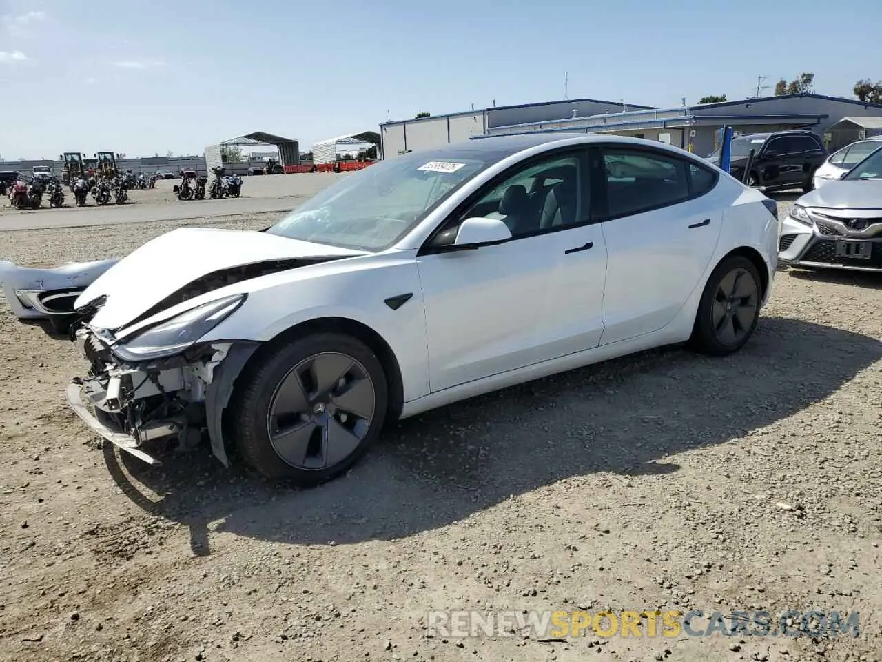 1 fotografías del automóvil dañado 5YJ3E1EA1MF871986 TESLA MODEL 3 2021