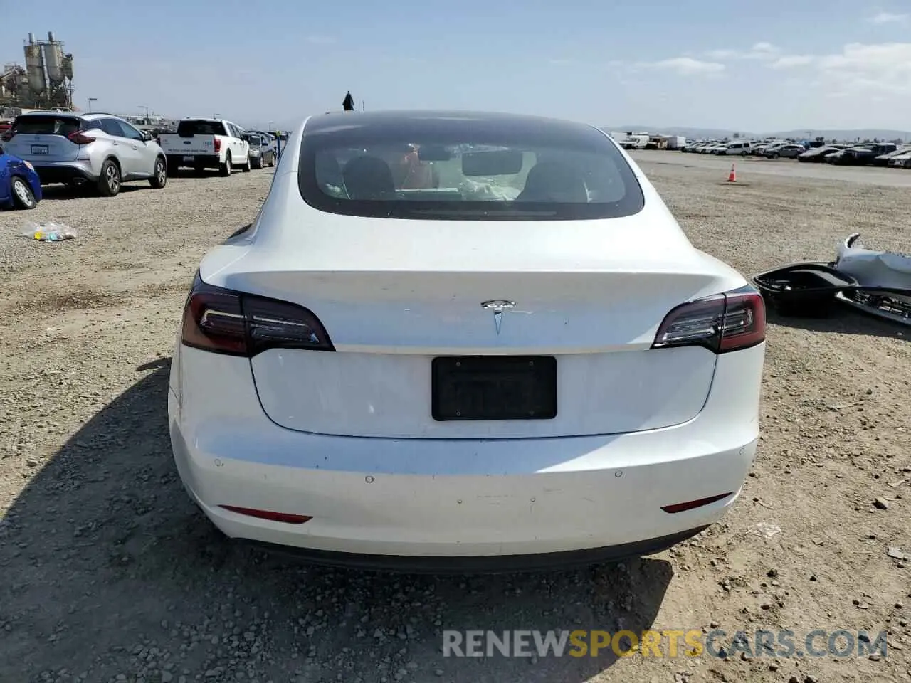 6 fotografías del automóvil dañado 5YJ3E1EA1MF871986 TESLA MODEL 3 2021