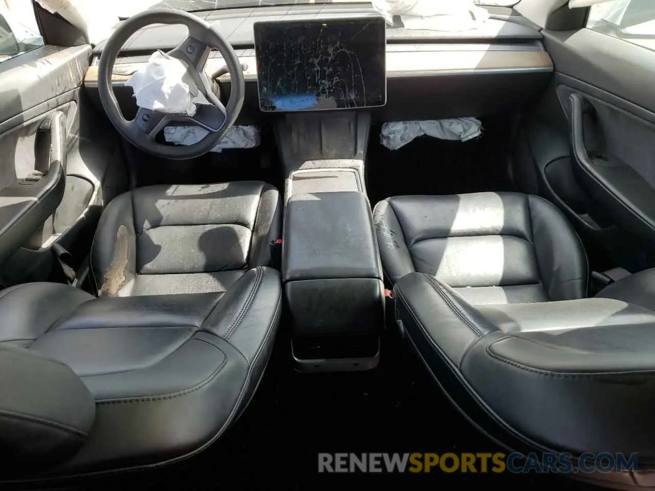 8 fotografías del automóvil dañado 5YJ3E1EA1MF871986 TESLA MODEL 3 2021