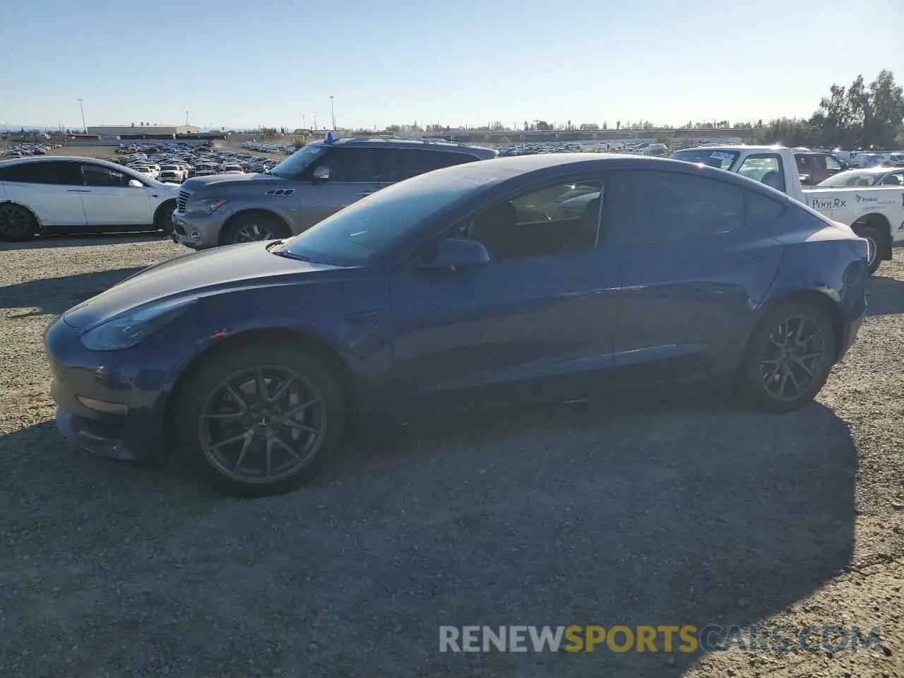 1 fotografías del automóvil dañado 5YJ3E1EA1MF876332 TESLA MODEL 3 2021