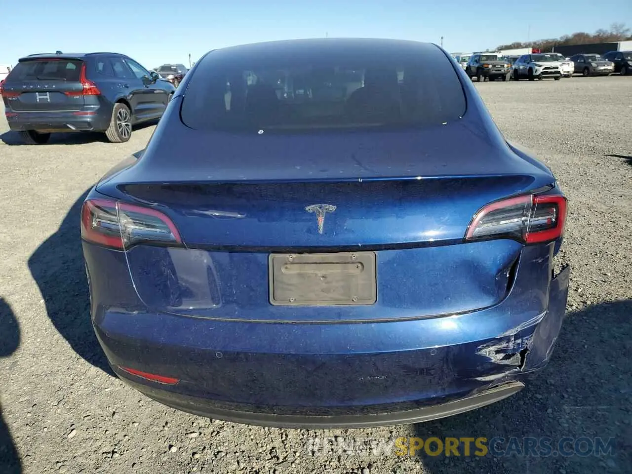 6 fotografías del automóvil dañado 5YJ3E1EA1MF876332 TESLA MODEL 3 2021