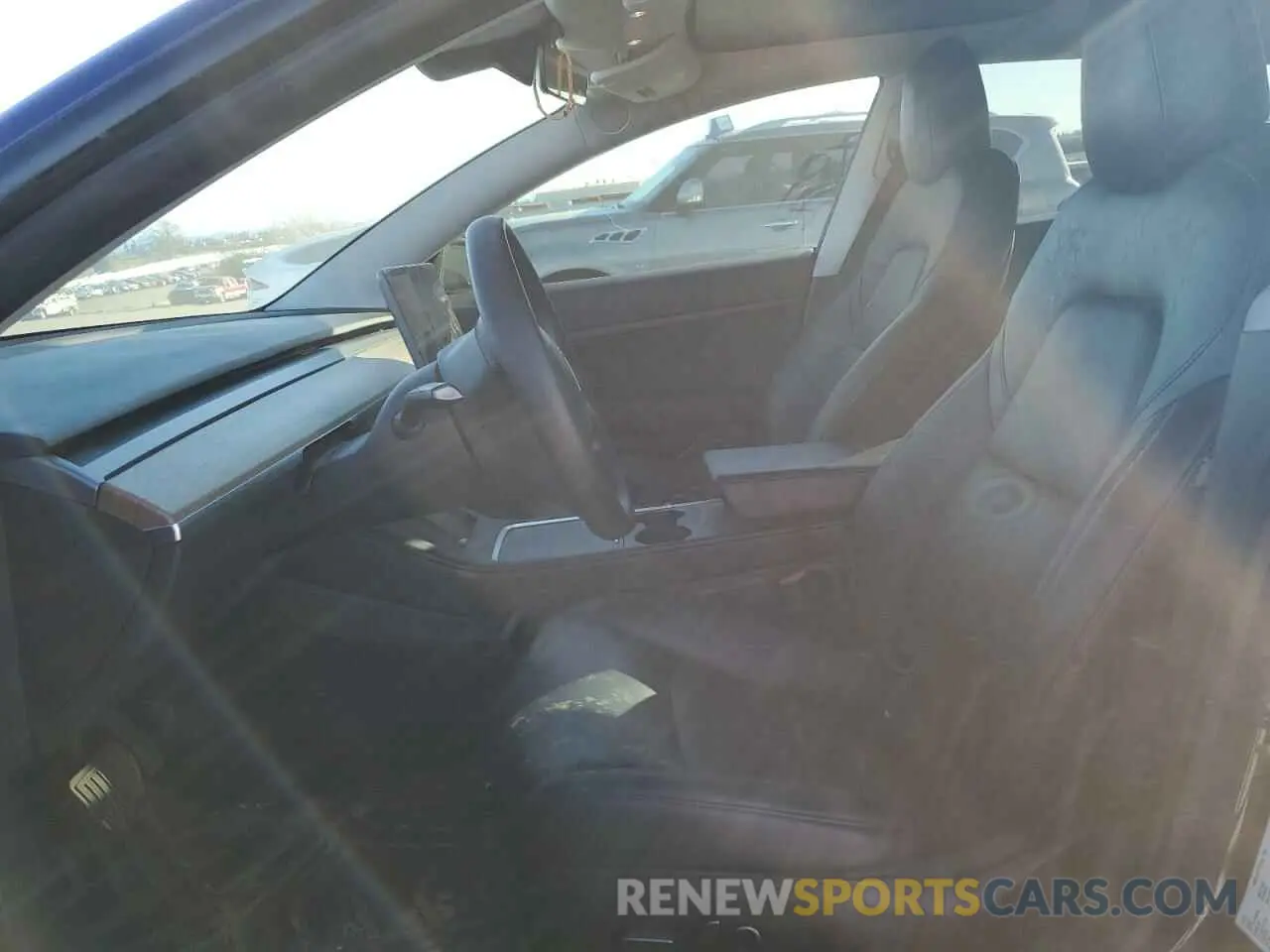 7 fotografías del automóvil dañado 5YJ3E1EA1MF876332 TESLA MODEL 3 2021