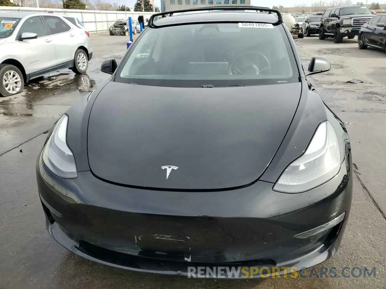 5 fotografías del automóvil dañado 5YJ3E1EA1MF876427 TESLA MODEL 3 2021