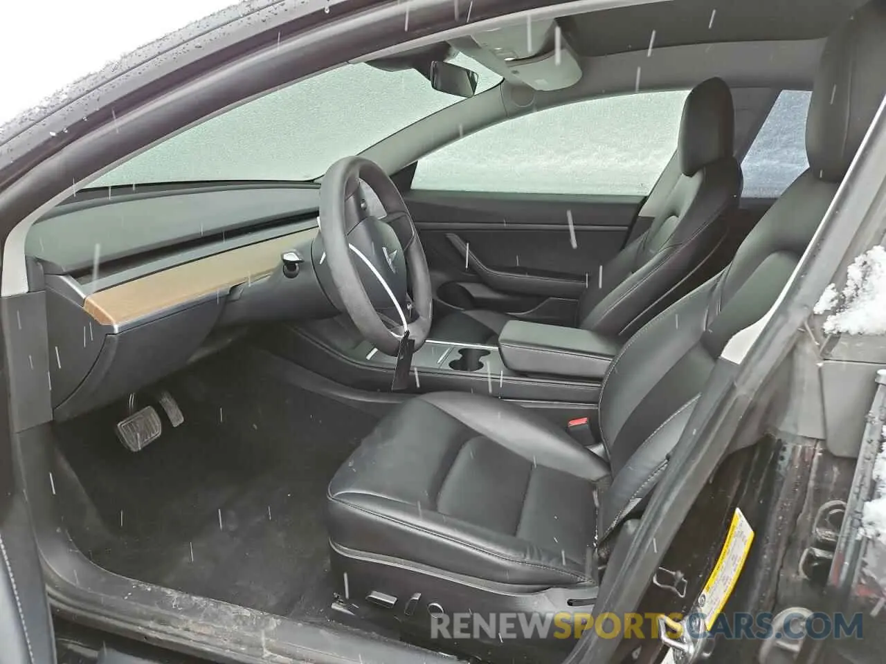 7 fotografías del automóvil dañado 5YJ3E1EA1MF876427 TESLA MODEL 3 2021