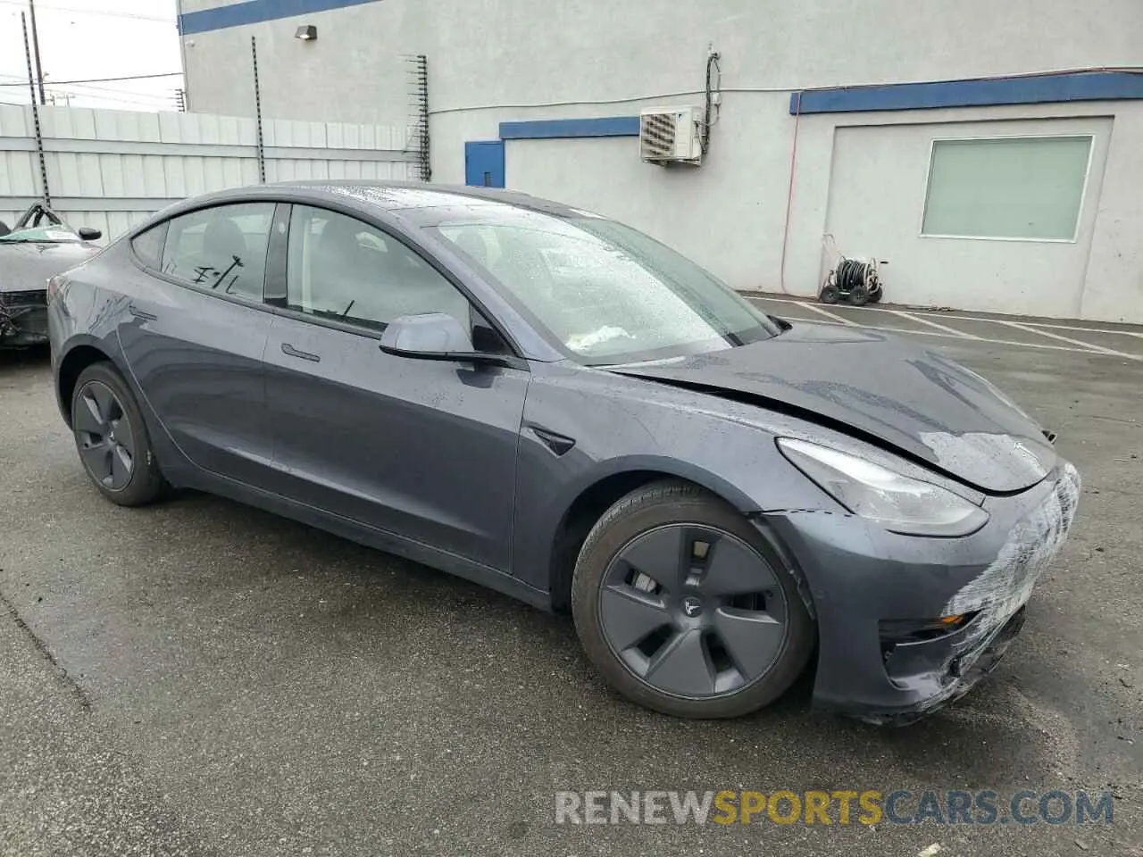 4 fotografías del automóvil dañado 5YJ3E1EA1MF911340 TESLA MODEL 3 2021