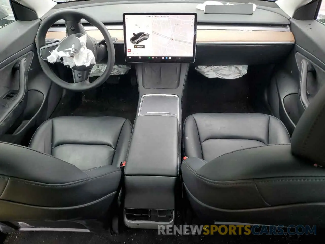 8 fotografías del automóvil dañado 5YJ3E1EA1MF911340 TESLA MODEL 3 2021