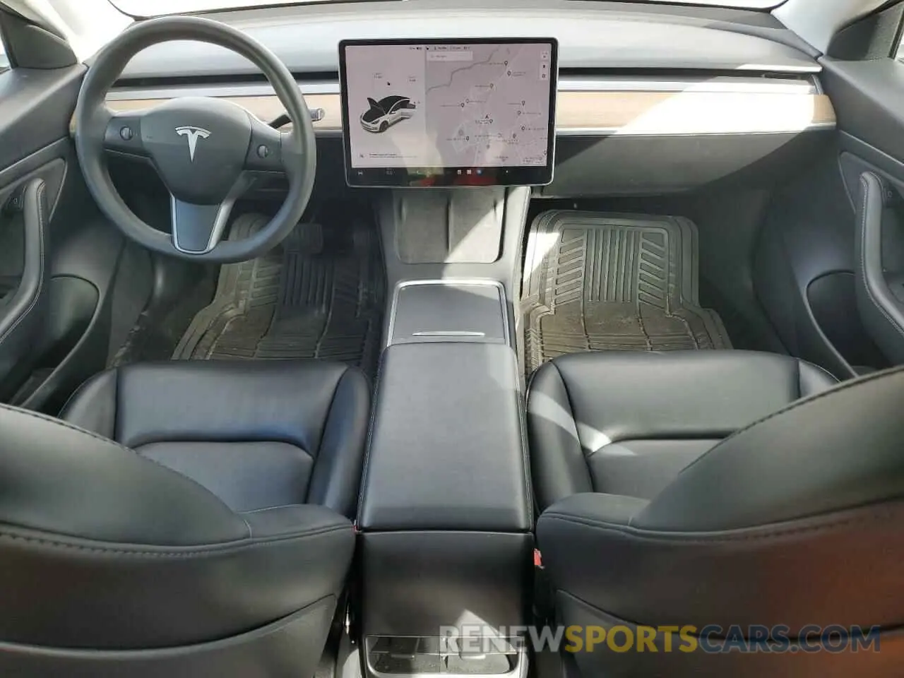 8 fotografías del automóvil dañado 5YJ3E1EA1MF921205 TESLA MODEL 3 2021