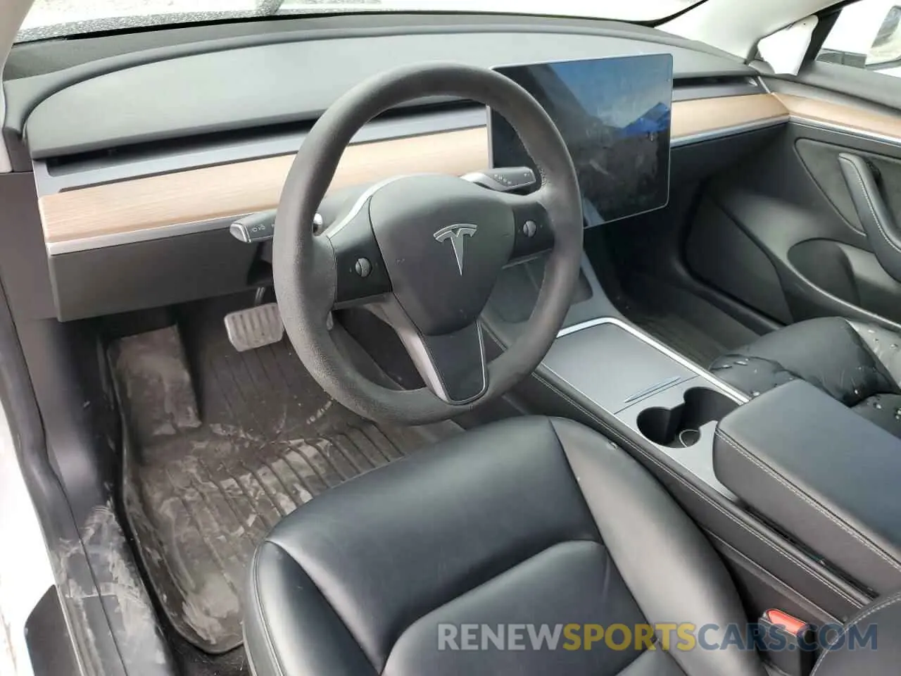 8 fotografías del automóvil dañado 5YJ3E1EA1MF997586 TESLA MODEL 3 2021