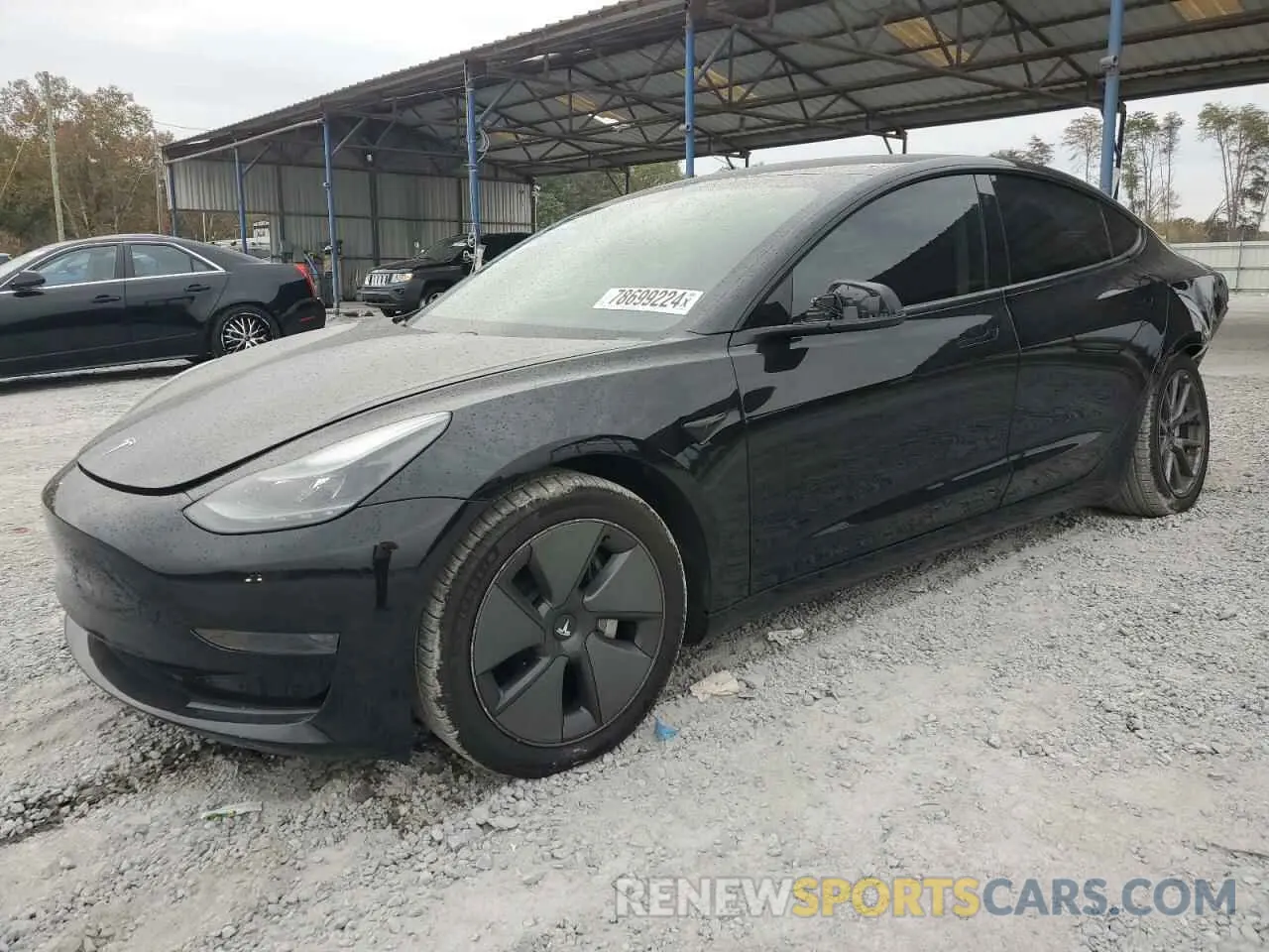 1 fotografías del automóvil dañado 5YJ3E1EA2MF016391 TESLA MODEL 3 2021