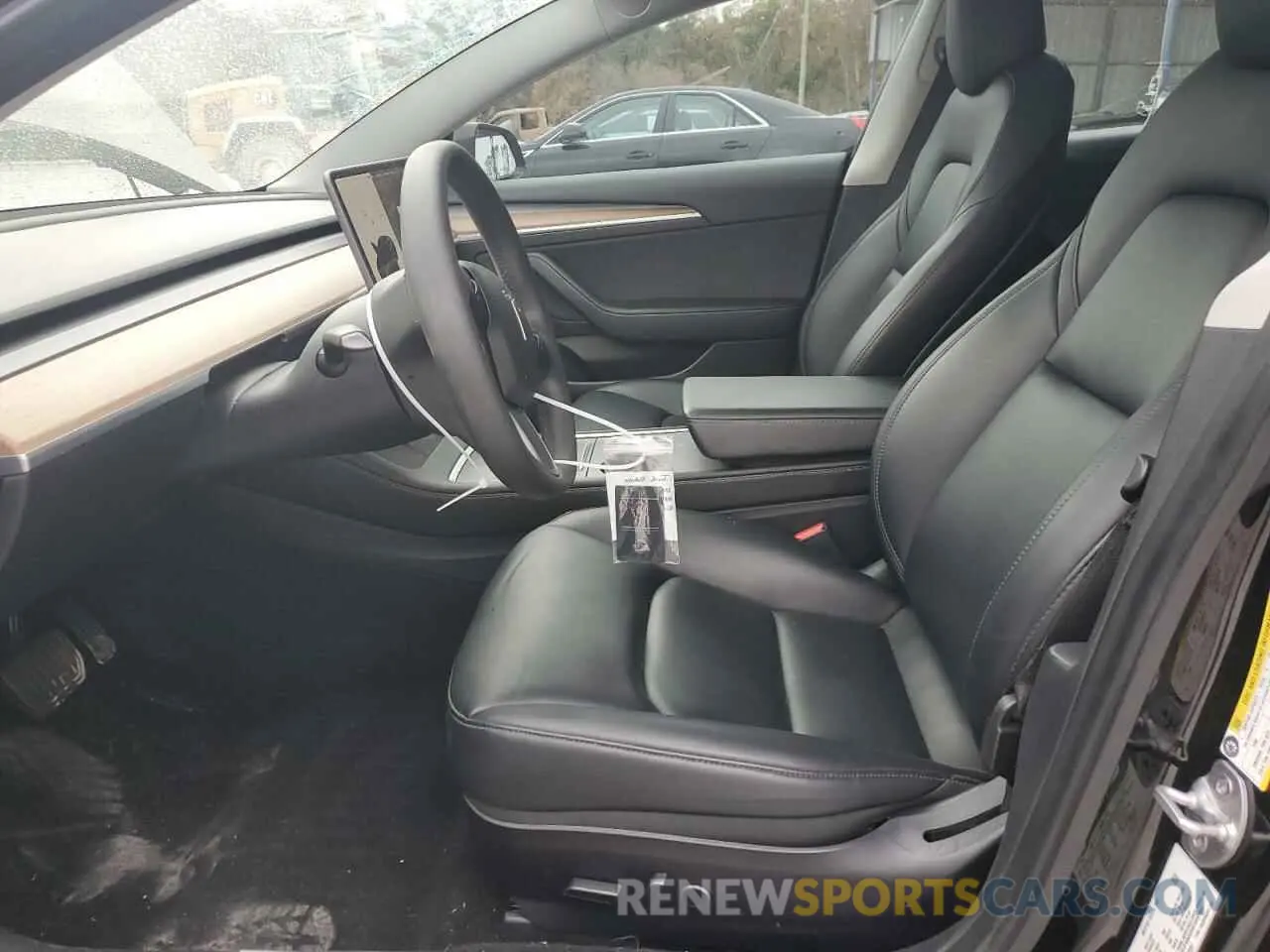 7 fotografías del automóvil dañado 5YJ3E1EA2MF016391 TESLA MODEL 3 2021