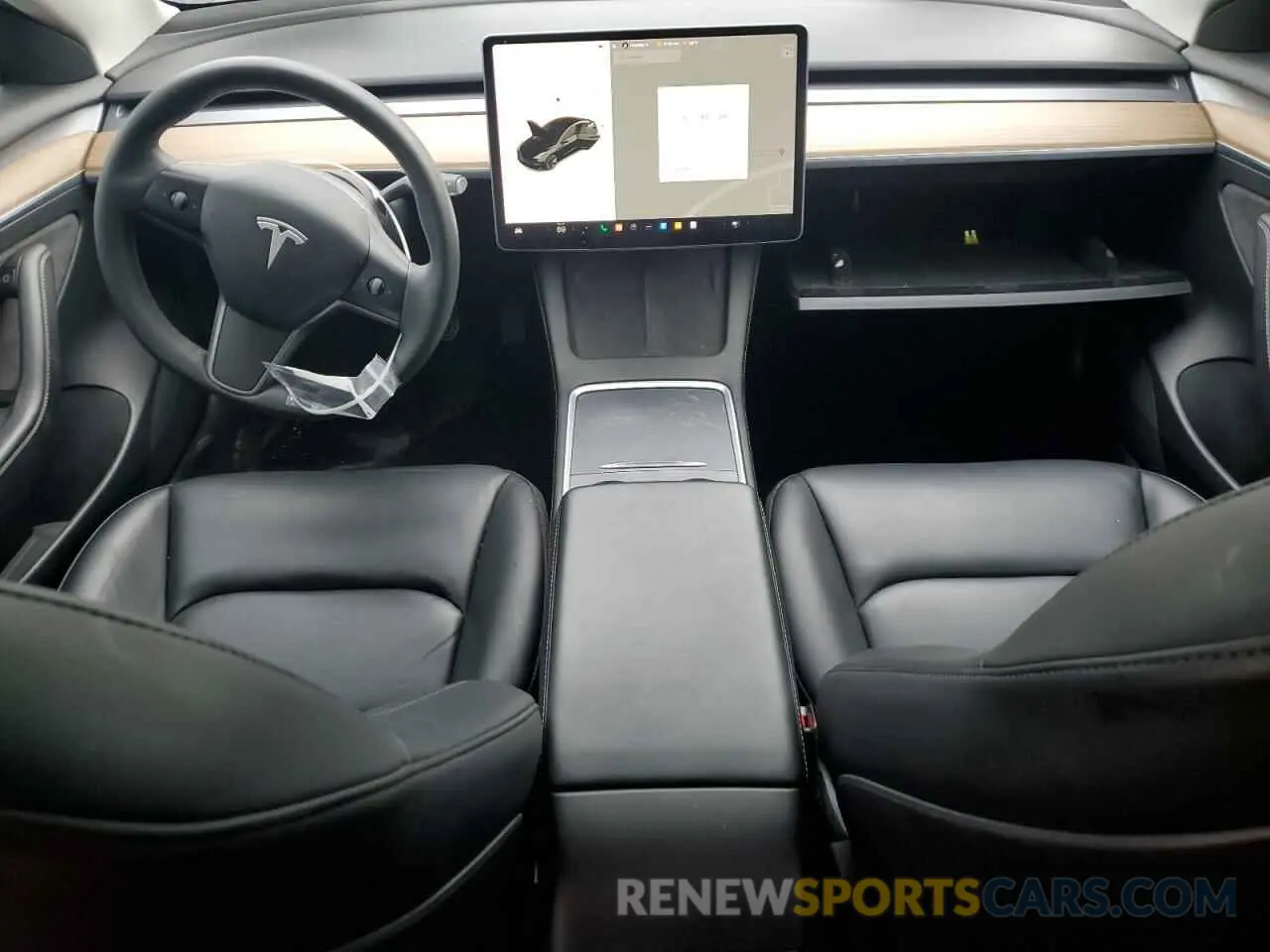 8 fotografías del automóvil dañado 5YJ3E1EA2MF016391 TESLA MODEL 3 2021