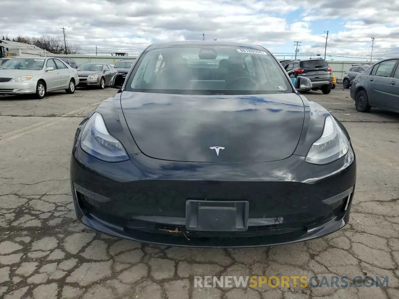 5 fotografías del automóvil dañado 5YJ3E1EA2MF017685 TESLA MODEL 3 2021