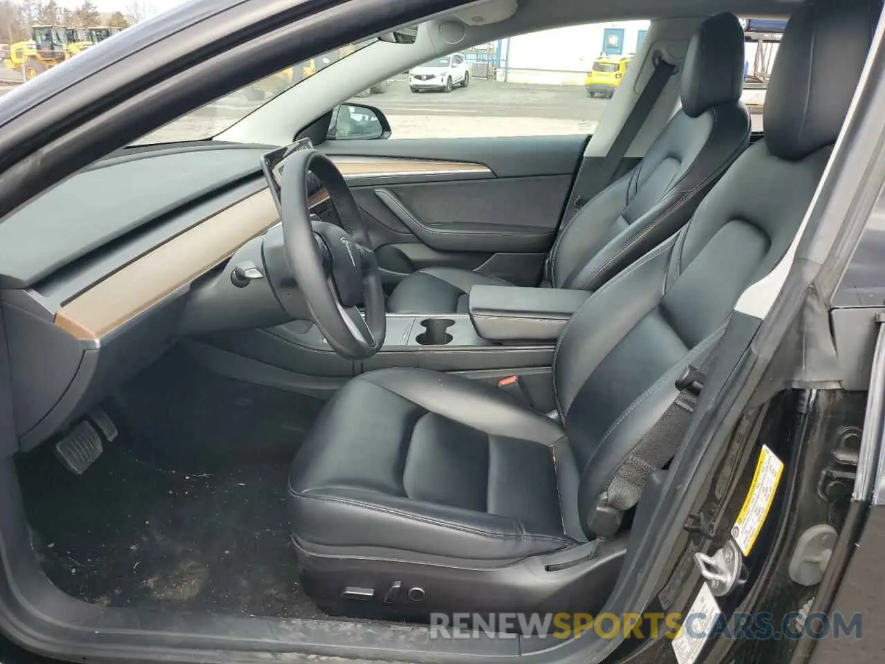 7 fotografías del automóvil dañado 5YJ3E1EA2MF017685 TESLA MODEL 3 2021