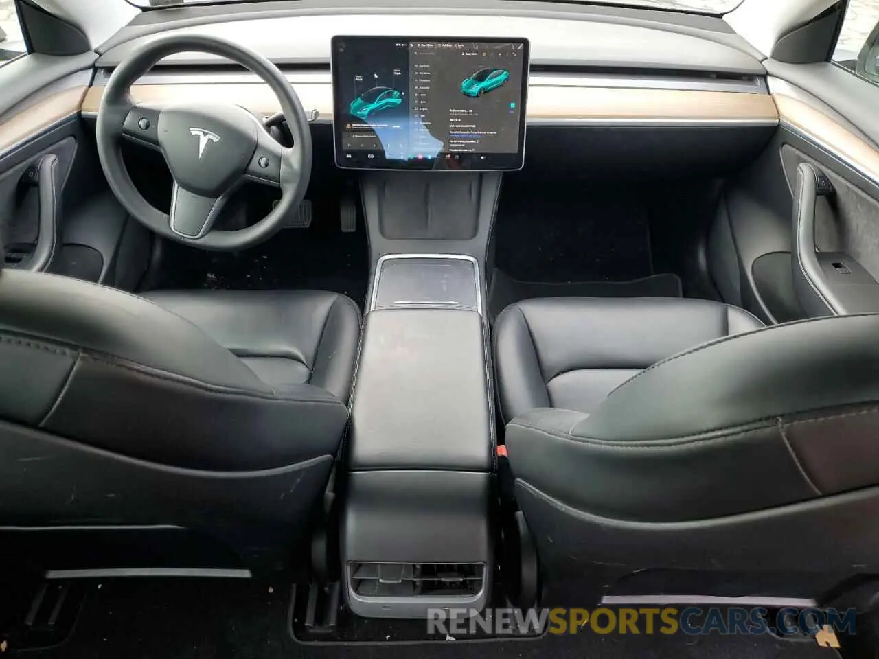 8 fotografías del automóvil dañado 5YJ3E1EA2MF017685 TESLA MODEL 3 2021
