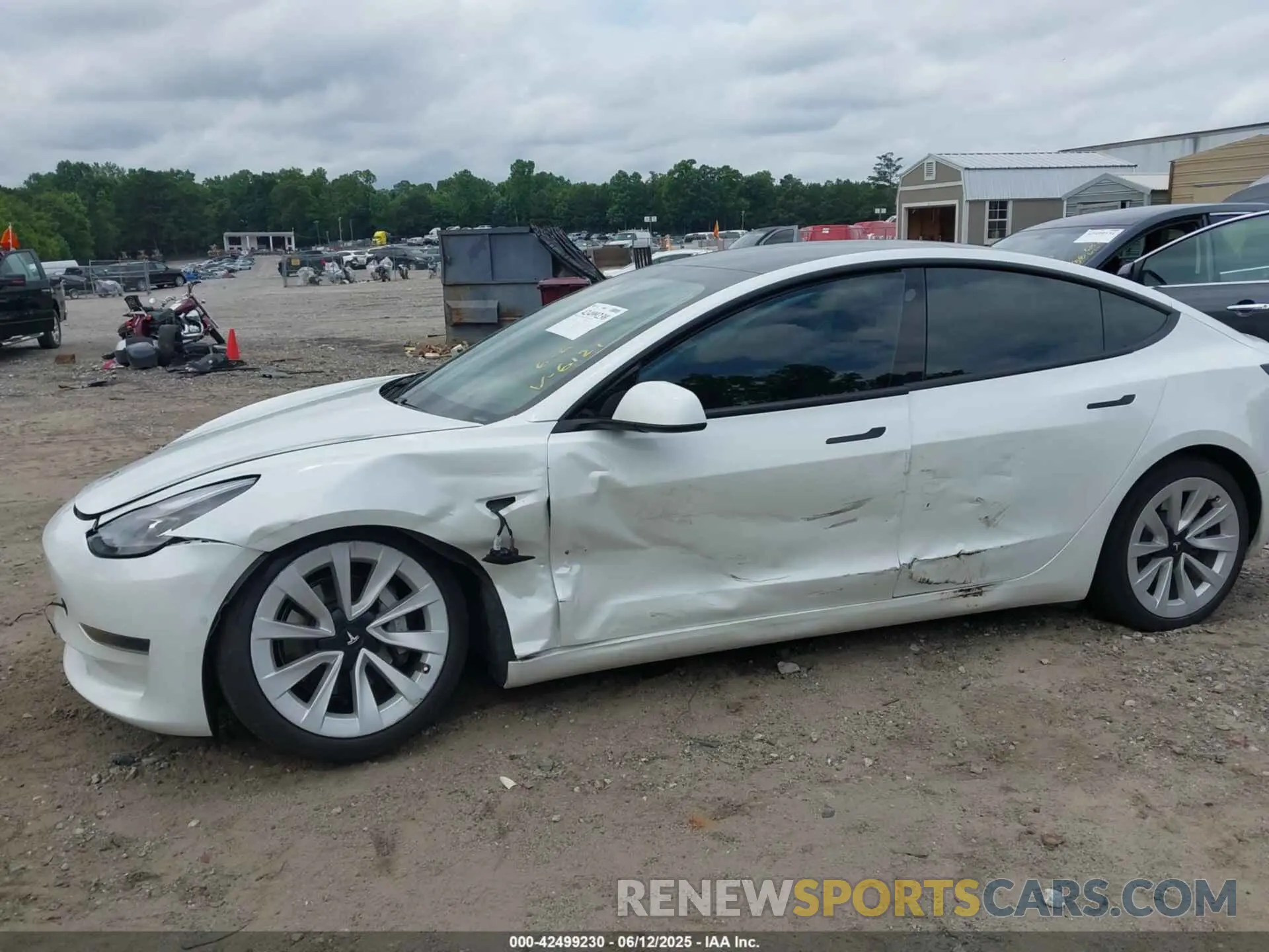 6 fotografías del automóvil dañado 5YJ3E1EA2MF046121 TESLA MODEL 3 2021