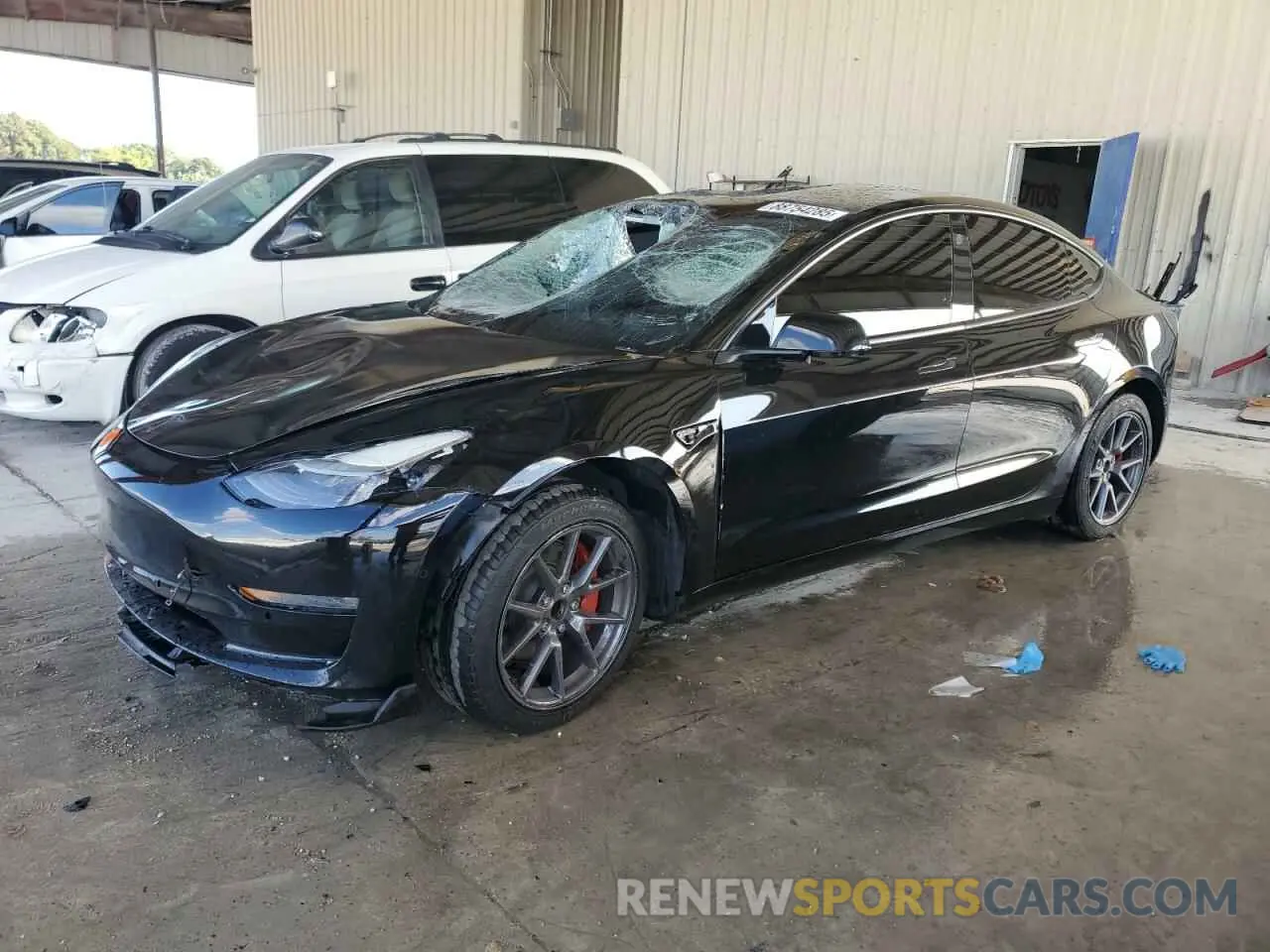 1 fotografías del automóvil dañado 5YJ3E1EA2MF048564 TESLA MODEL 3 2021