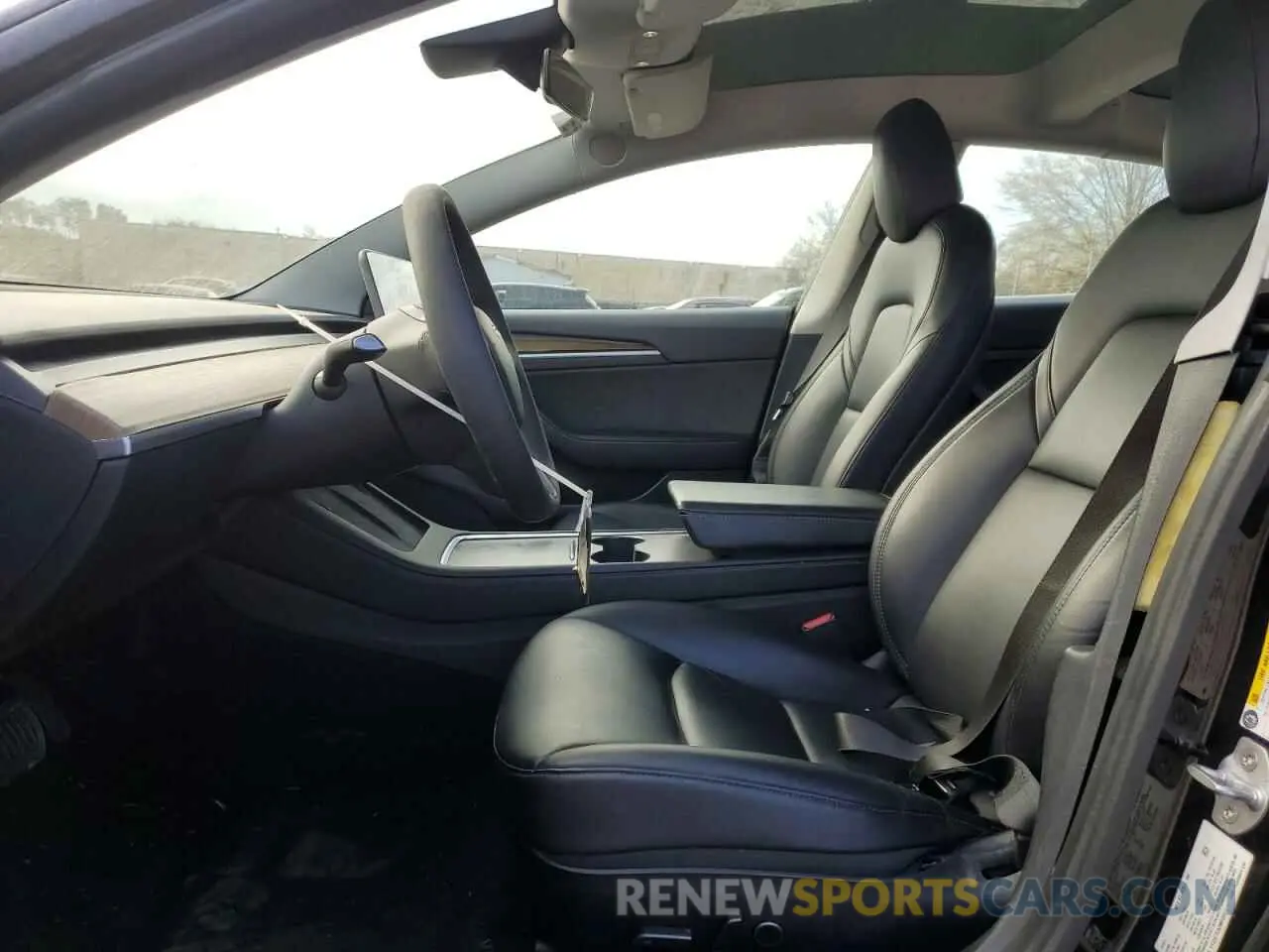 7 fotografías del automóvil dañado 5YJ3E1EA2MF085971 TESLA MODEL 3 2021