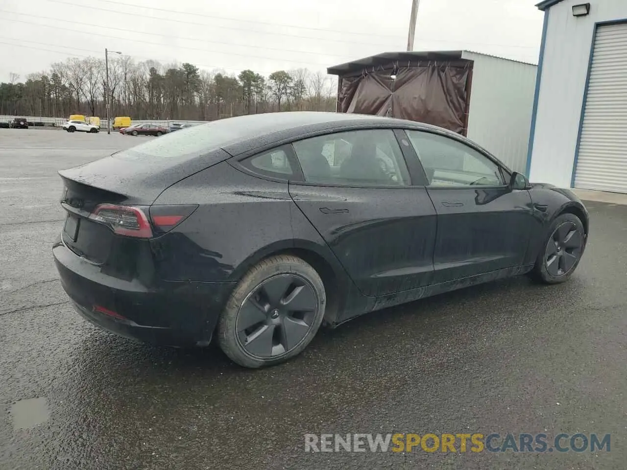 3 fotografías del automóvil dañado 5YJ3E1EA2MF087879 TESLA MODEL 3 2021