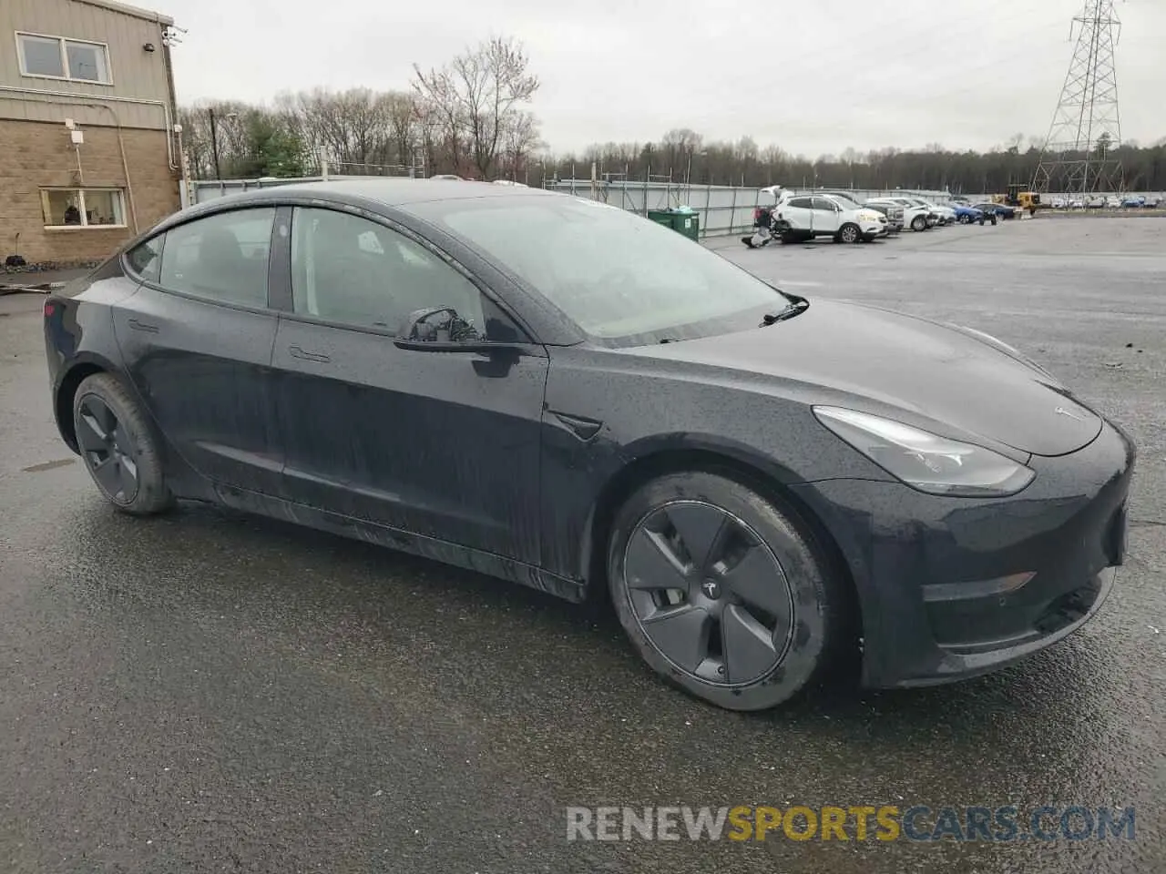 4 fotografías del automóvil dañado 5YJ3E1EA2MF087879 TESLA MODEL 3 2021