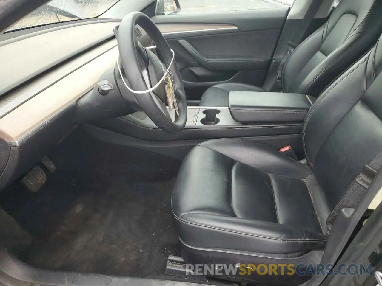 7 fotografías del automóvil dañado 5YJ3E1EA2MF087879 TESLA MODEL 3 2021