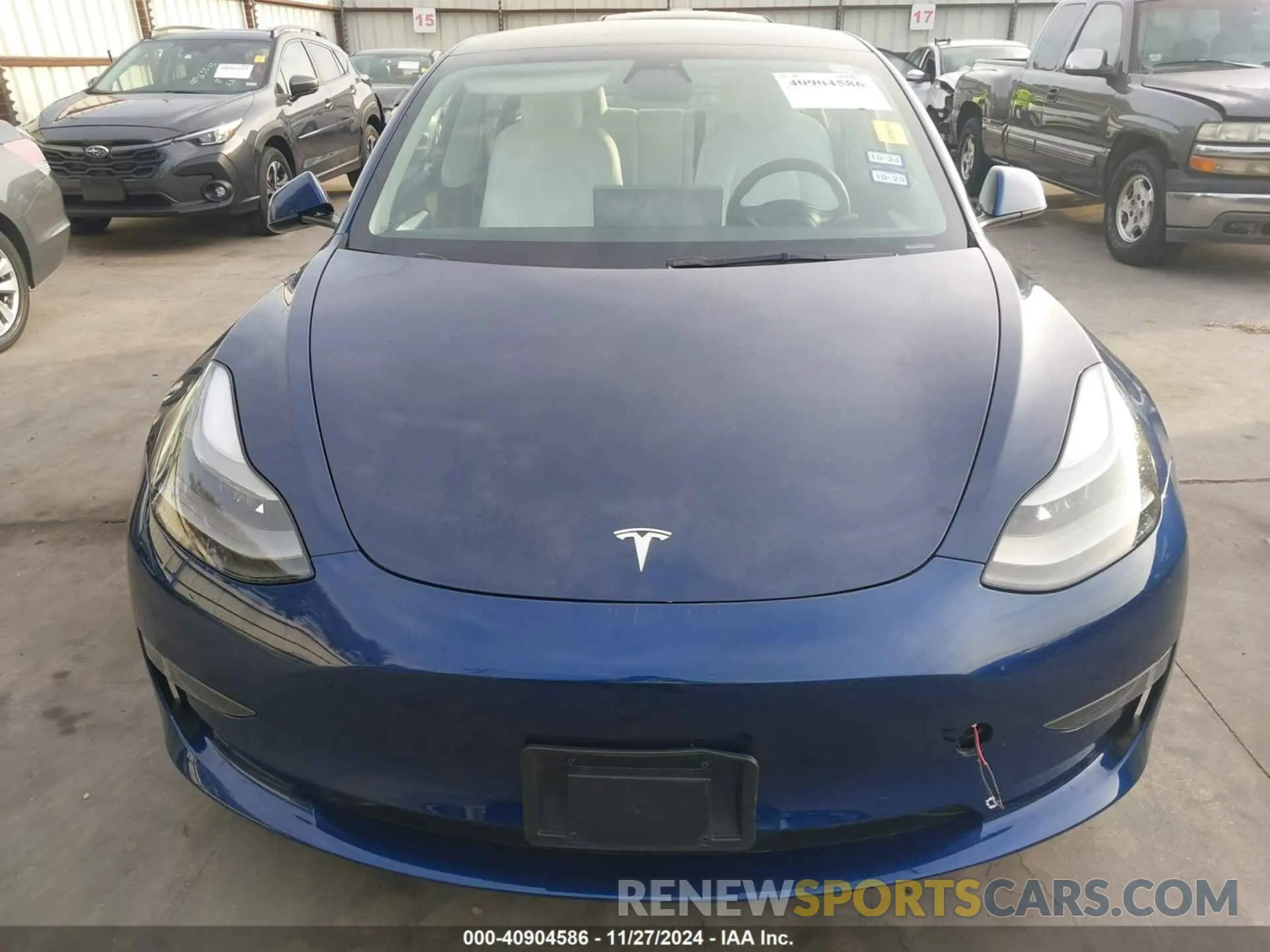 12 fotografías del automóvil dañado 5YJ3E1EA2MF092676 TESLA MODEL 3 2021