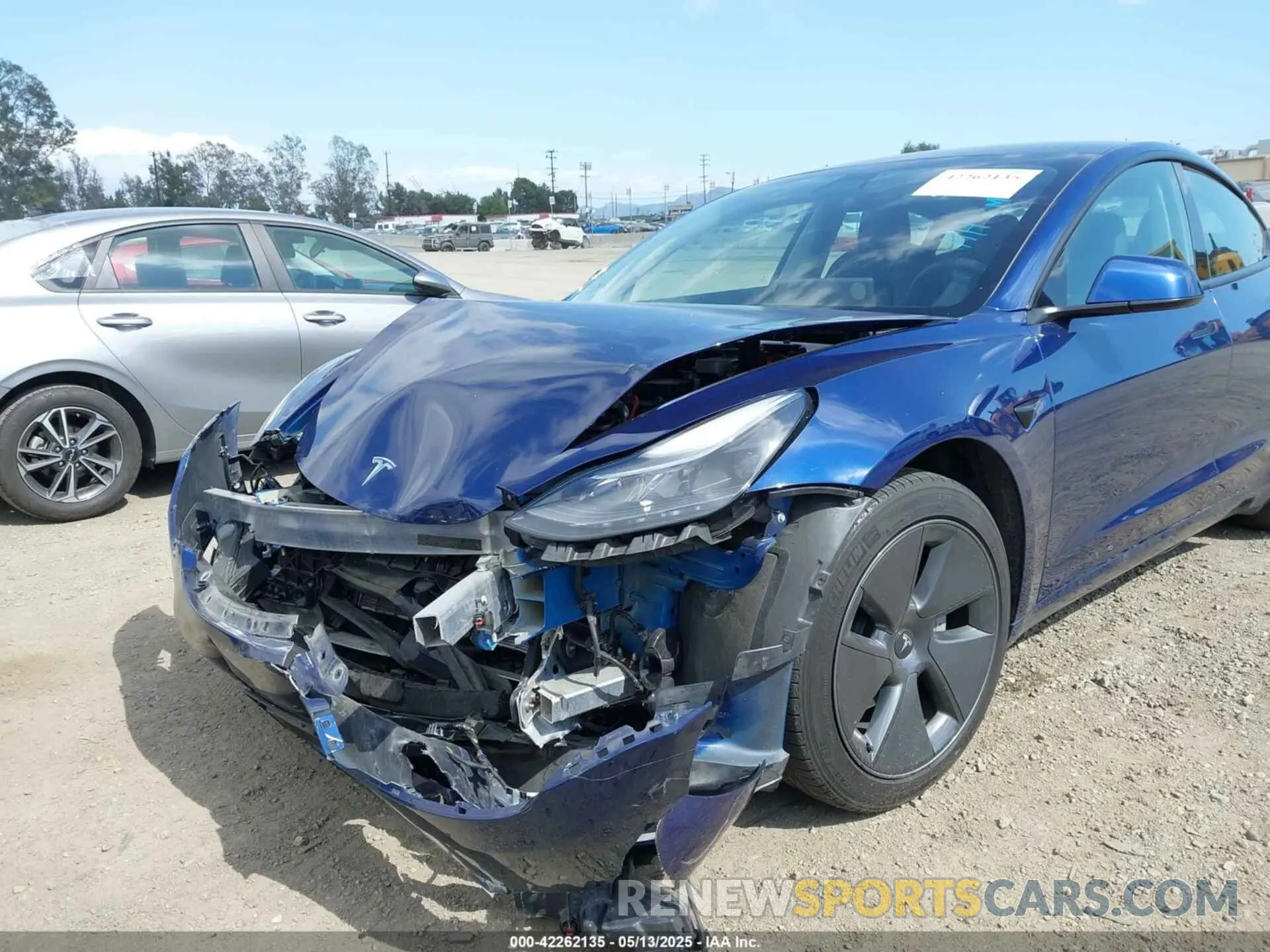 6 fotografías del automóvil dañado 5YJ3E1EA2MF098459 TESLA MODEL 3 2021