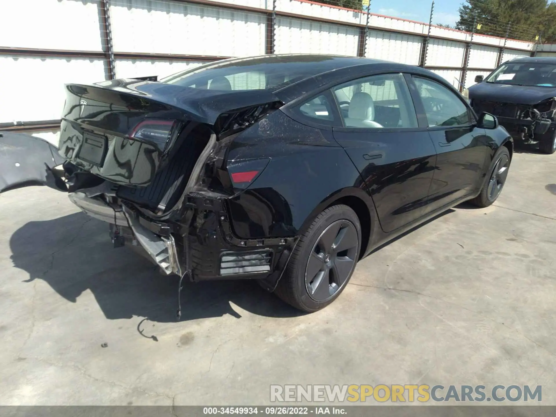 4 fotografías del automóvil dañado 5YJ3E1EA2MF143755 TESLA MODEL 3 2021