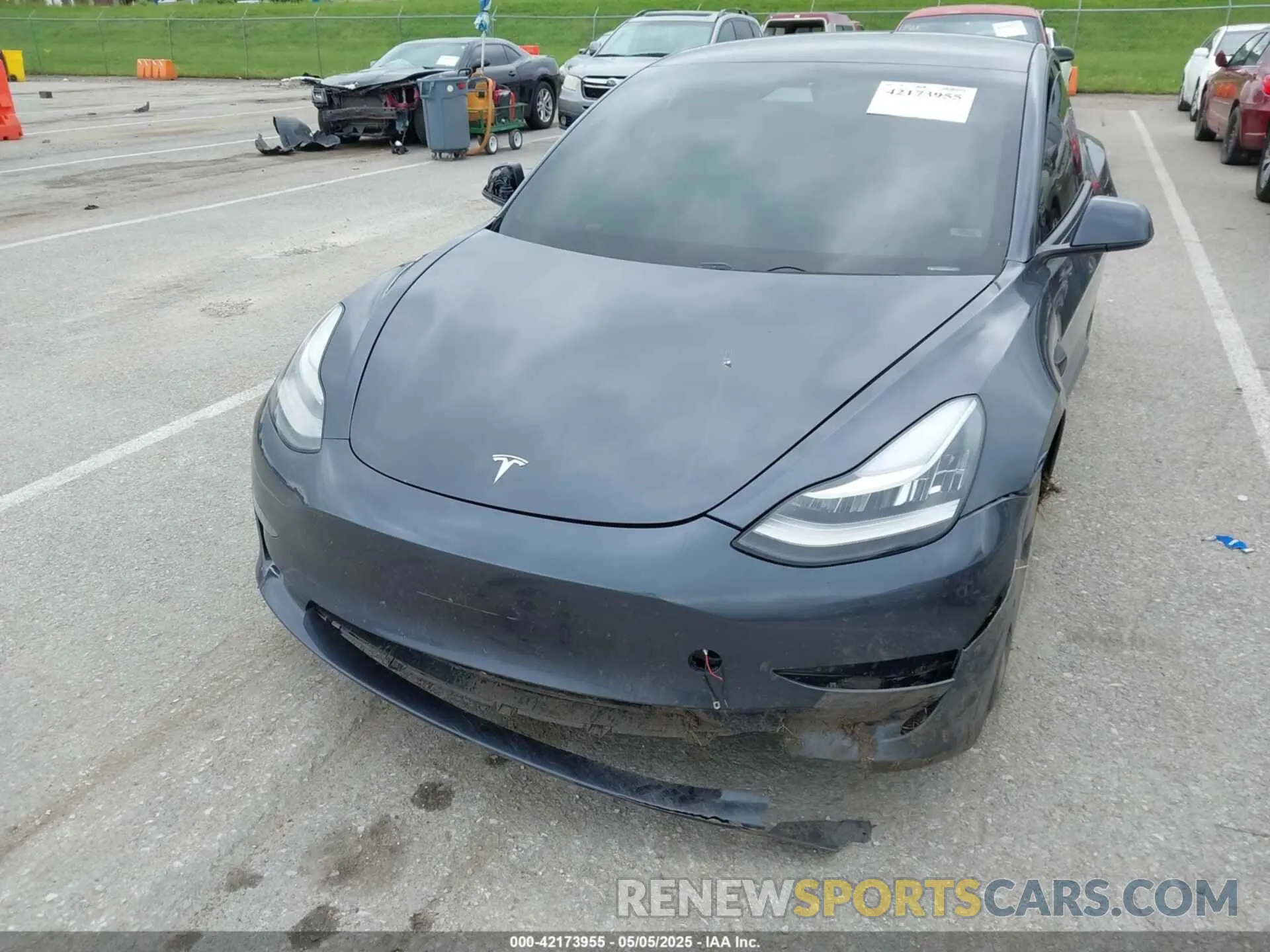 6 fotografías del automóvil dañado 5YJ3E1EA2MF849124 TESLA MODEL 3 2021
