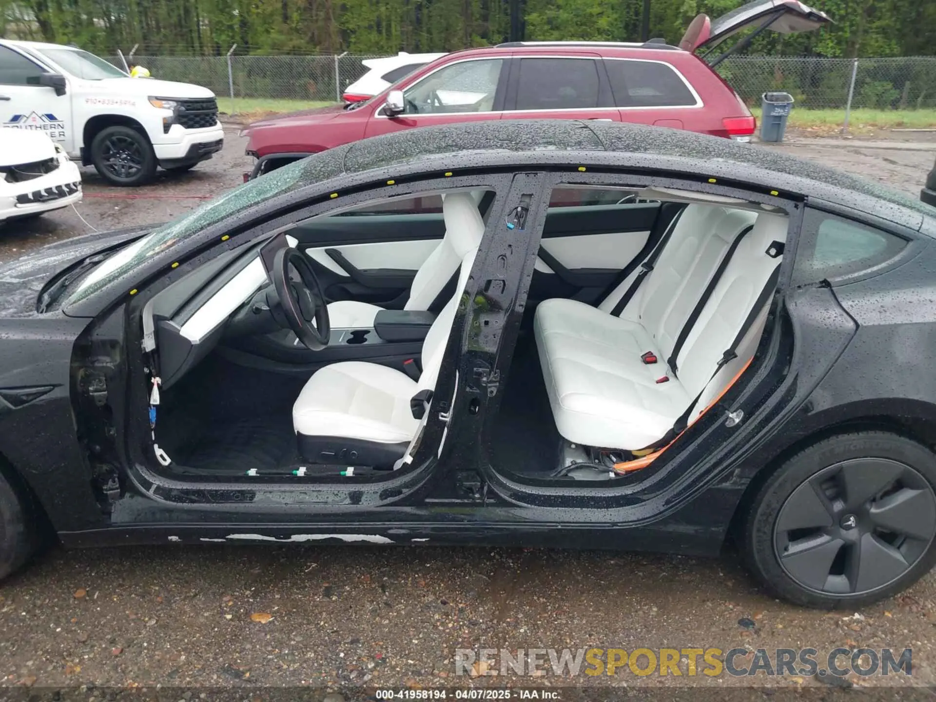 6 fotografías del automóvil dañado 5YJ3E1EA2MF850757 TESLA MODEL 3 2021