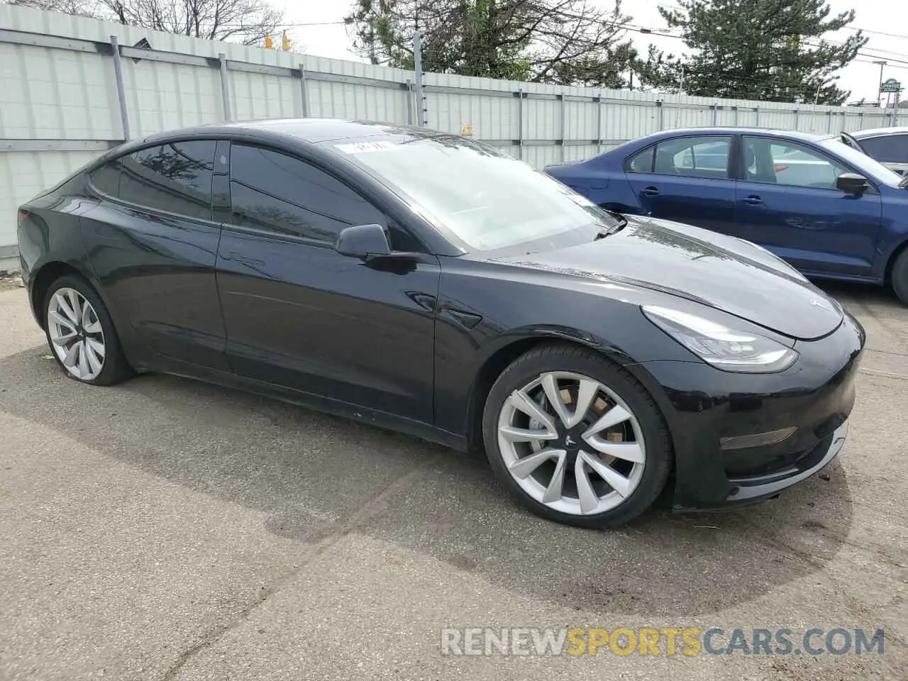 4 fotografías del automóvil dañado 5YJ3E1EA2MF850760 TESLA MODEL 3 2021