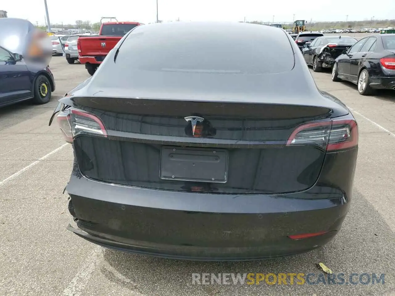 6 fotografías del automóvil dañado 5YJ3E1EA2MF850760 TESLA MODEL 3 2021